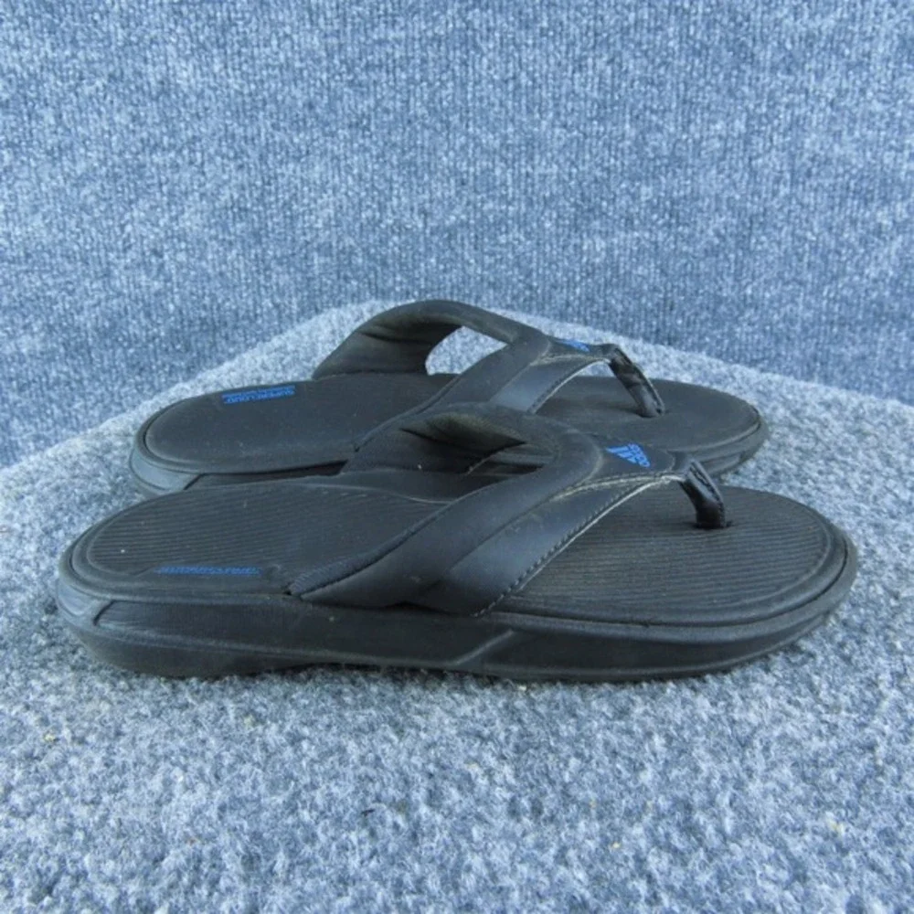 adidas Boys Flip Flop Shoes Sz Y 2 Medium‎ Sandal Black Synthetic Slip On